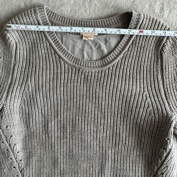 A. Moss Anthropologie Cropped Wool Sweater w/ Silk Lining size S - Picture 5 of 8